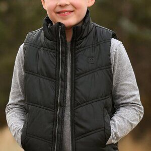 Calvin Klein Jeans, Black, 4T puffer vest, Boys